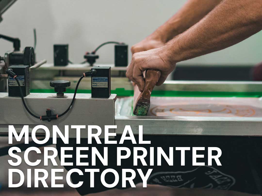 montreal screen printer directory